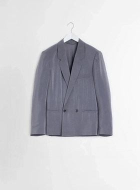 「SV现货」Lemaire 25SS 蓝灰色干丝宽松休闲西服外套
