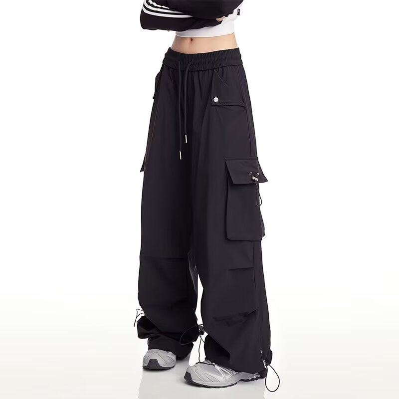 美式hiphop潮牌工装裤男女加绒高街嘻哈爵士舞裤子休闲宽松运动裤