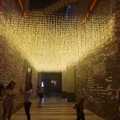 酒店门头吊顶防水星空装饰彩灯串