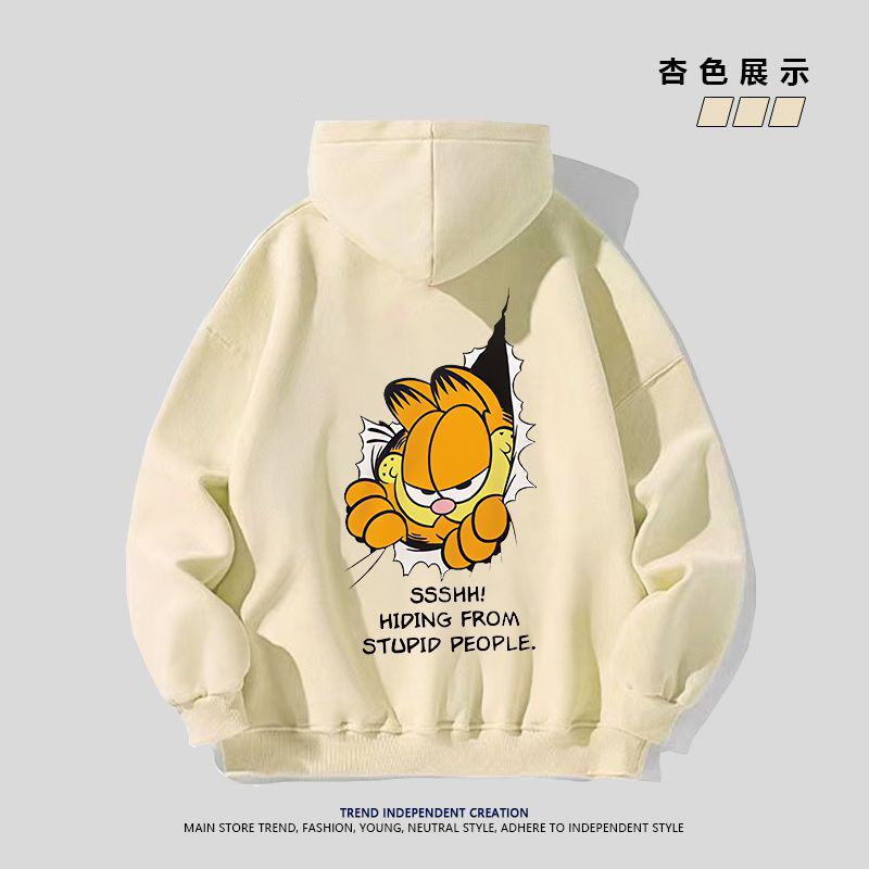 银狐绒聚群韩版宽松连帽卫衣