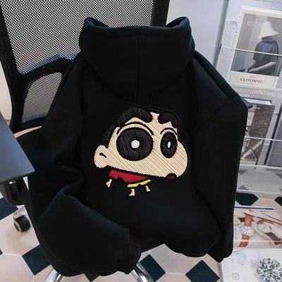 银狐绒聚群韩版宽松连帽卫衣