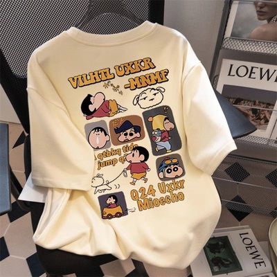 聚群五分袖韩版青少年纯棉上衣