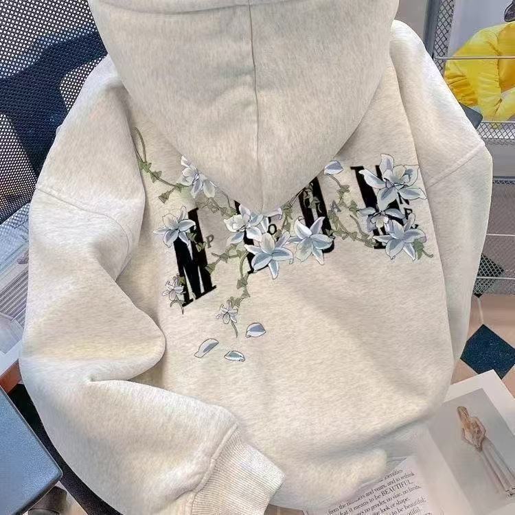 银狐绒聚群韩版宽松连帽卫衣