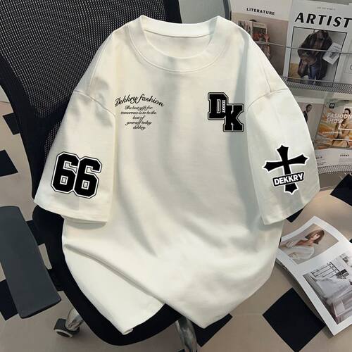 聚群五分袖韩版青少年纯棉上衣