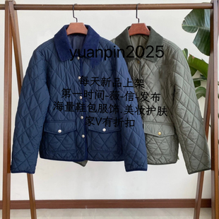 灯芯绒衣领棉服外套 轻便款保暖