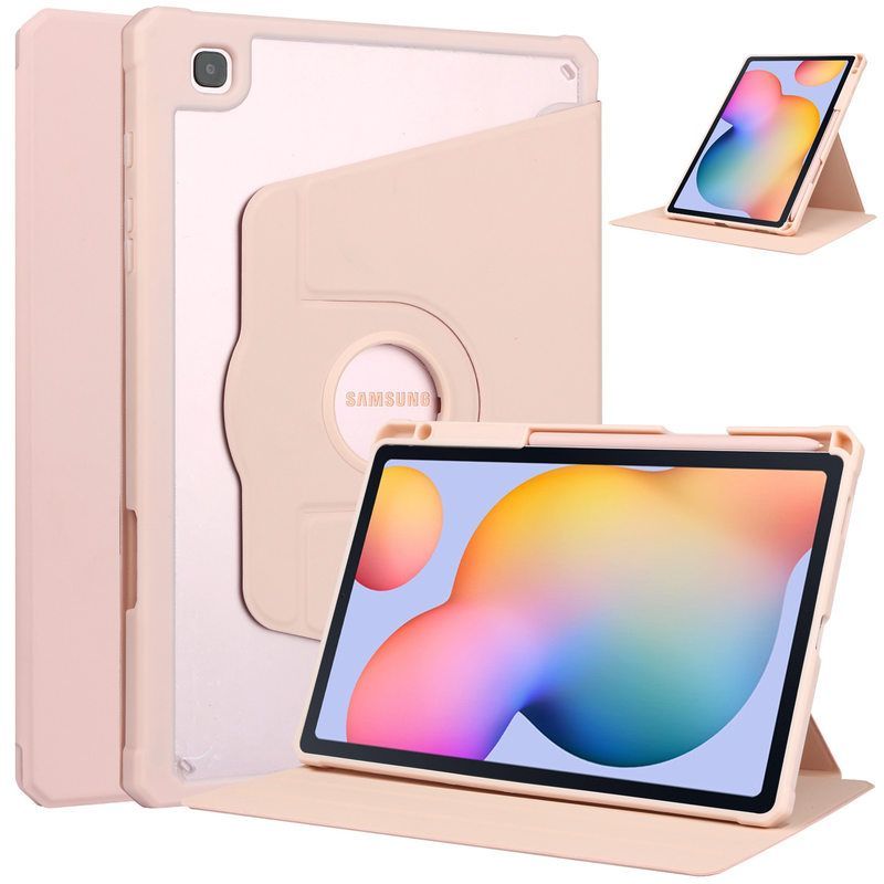 适用三星 S7/S8 plus保护壳亚克力Galaxy Tab S9旋转平板电脑皮套