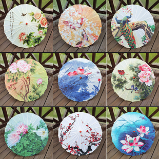 复古大号油纸伞吊顶装饰伞非遗手工古风舞蹈道具中国风水墨画竹伞