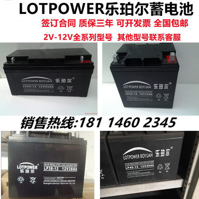 LOTPOWER乐珀尔蓄电池LP-12V17AH24AH38AH40A65AH100AH直流屏UPS