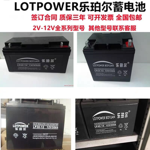 LOTPOWER乐珀尔蓄电池LP-12V17AH24AH38AH40A65AH100AH直流屏UPS