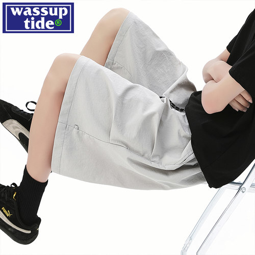 wassup tide多巴胺机能伞兵短裤男夏季薄款速干五分运动篮球中裤