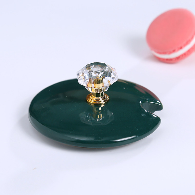 绿色创意水杯配件陶瓷马克陶瓷杯马克杯盖