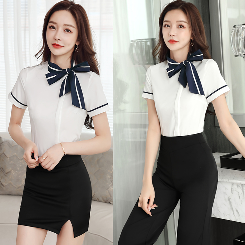美容师工作服高端酒店前台收银服