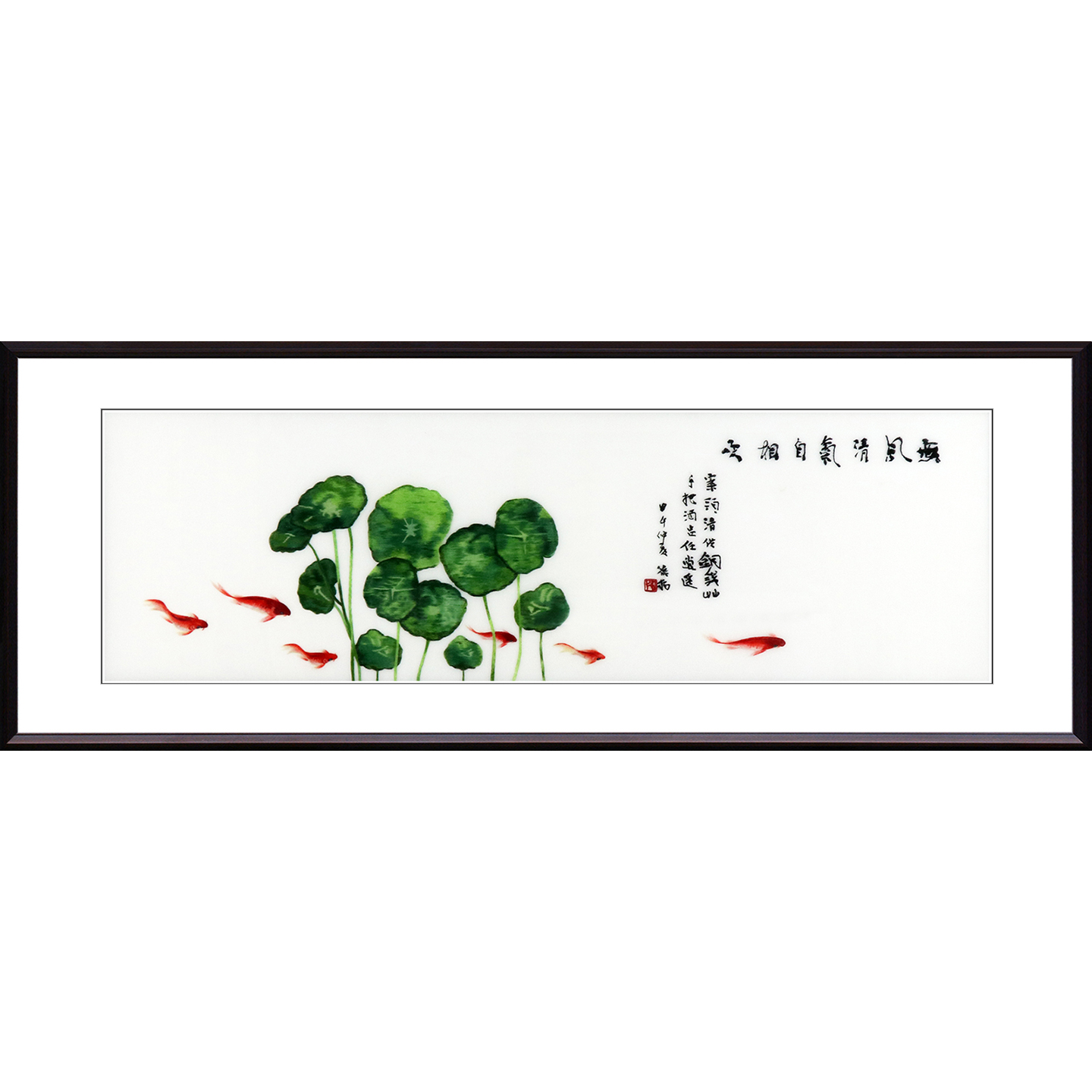 苏绣成品挂画静物禅意茶室客厅中式卧室书房装饰画中式手工刺绣画图片