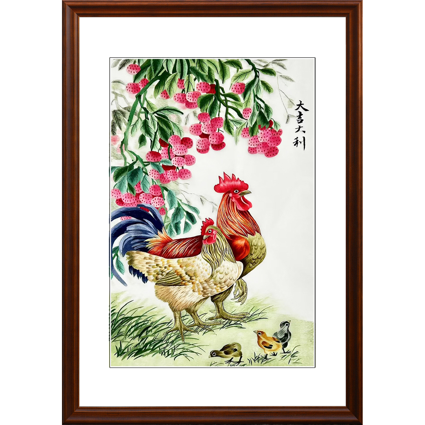 苏绣成品挂画事事如意中式玄关走廊装饰画葫芦福禄真丝纯手工刺绣