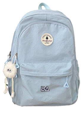 New Bcfauae NB官方正品高颜值格纹双肩背包大容量减负护脊轻便包