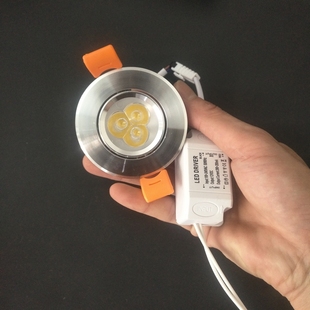 12VLED直流射灯 低压筒灯开孔5.5公分 电瓶机床设备36V 24V船用