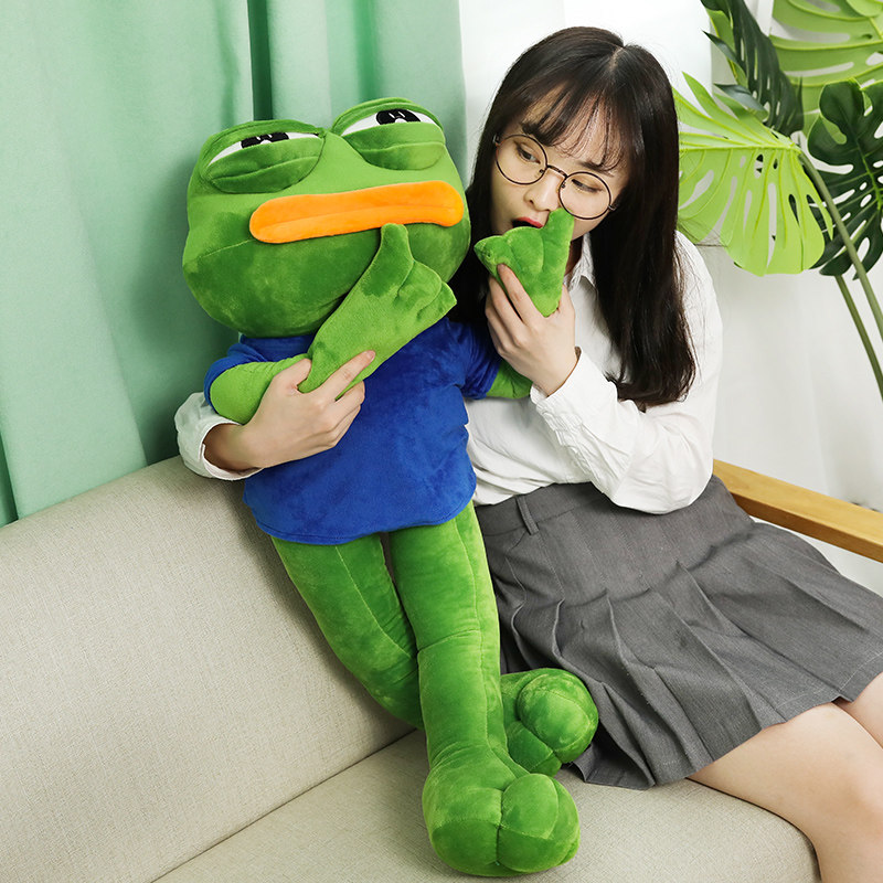 搞怪青蛙大眼玩偶公仔毛绒玩具布娃娃pepe可爱女圣诞节礼物送男生