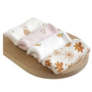 婴儿口水巾新生儿纯棉超软小方巾宝宝专用洗脸巾儿童用品纱布毛巾