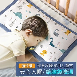 通用宝宝荞麦6决明子7小孩吸汗枕幼儿园专用 儿童枕头3岁以上四季