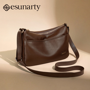 真皮包包女士2026新款 高级感大容量单肩斜挎包休闲轻便通勤妈妈包