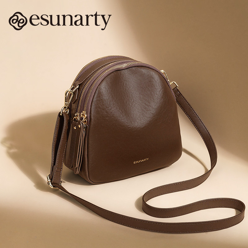 多层包包女式2026新款真皮女包大容量手提包女头层牛皮单肩斜挎包