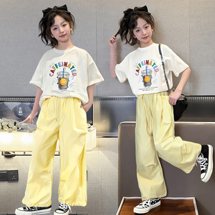 女童夏装套装2026新款洋气中大童夏季休闲运动两件套春夏女孩衣服