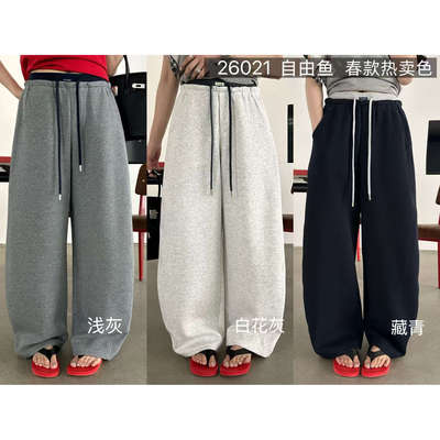 3.12姗姗推荐 春节新款欧货韩版爆款时尚显瘦百搭弯刀裤26021