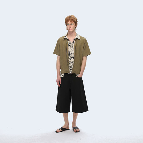 TZ killer  Floral texture shirt 肌理提花层次感花卉衬衫短袖