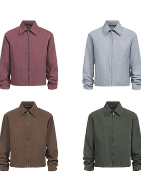 【TZ killer】Simple jacket 水洗短宽多色夹克外套宽松百搭上衣