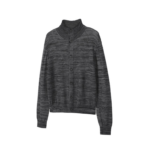 TZ killer Collar Knitwear立领针织衫 条纹百搭两色宽松长袖上衣