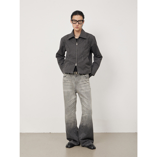 几何线 GeometricLines killer 廓形帆布水洗夹克外套短款