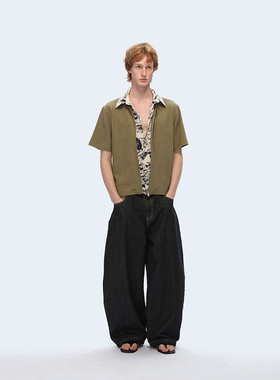 TZ killer  Floral texture shirt 肌理提花层次感花卉衬衫短袖