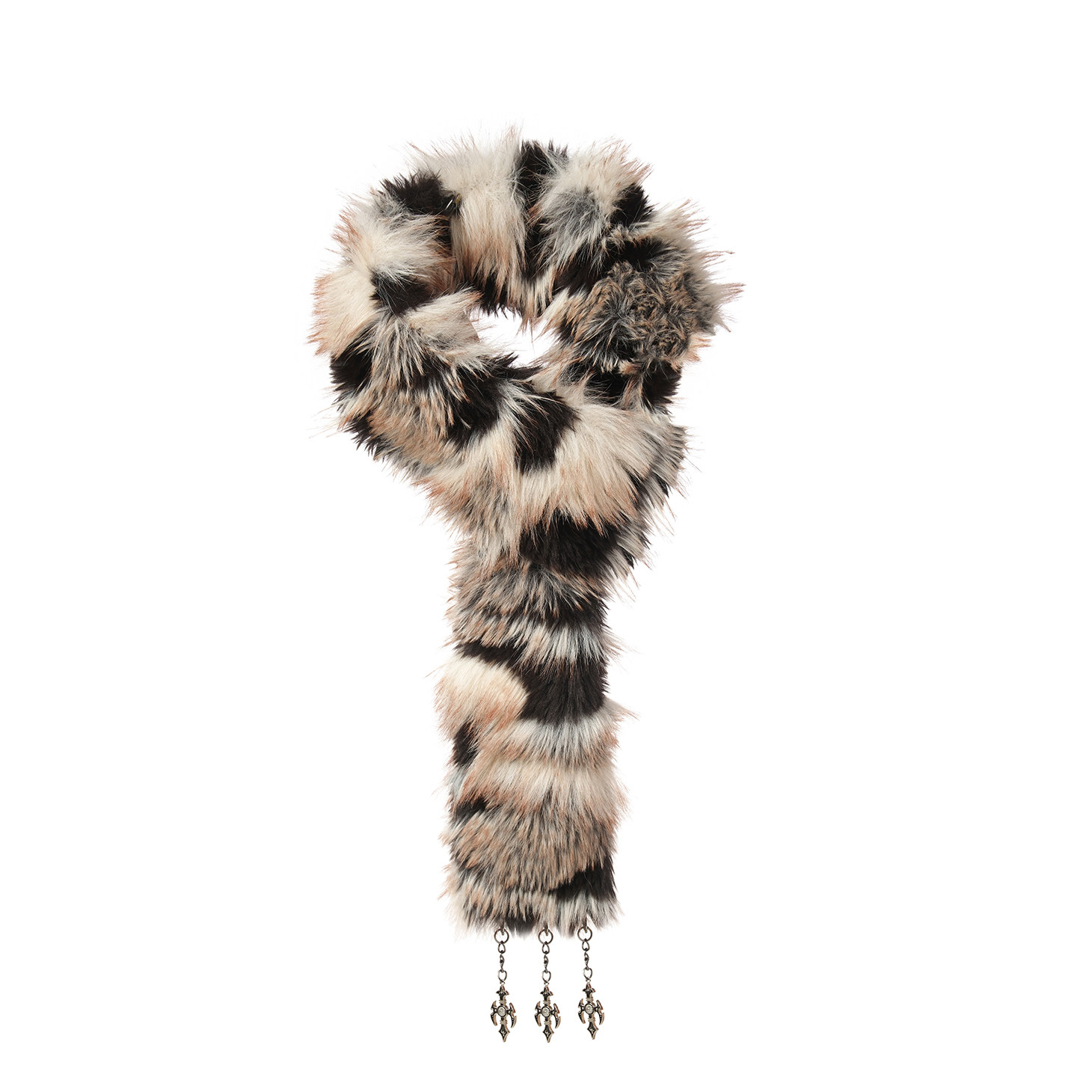 TZ killer "狐绒雾斑"毛绒皮草环保围巾蓬松保暖围脖冬季男女披肩