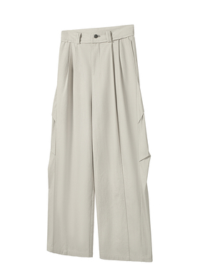 TZ killer Double Pleat 双褶阔腿牛仔裤 宽松裁剪洗水百搭长裤