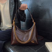 高级感包包女式 2025新款 小众链条腋下托特包超火百搭单肩斜挎大包