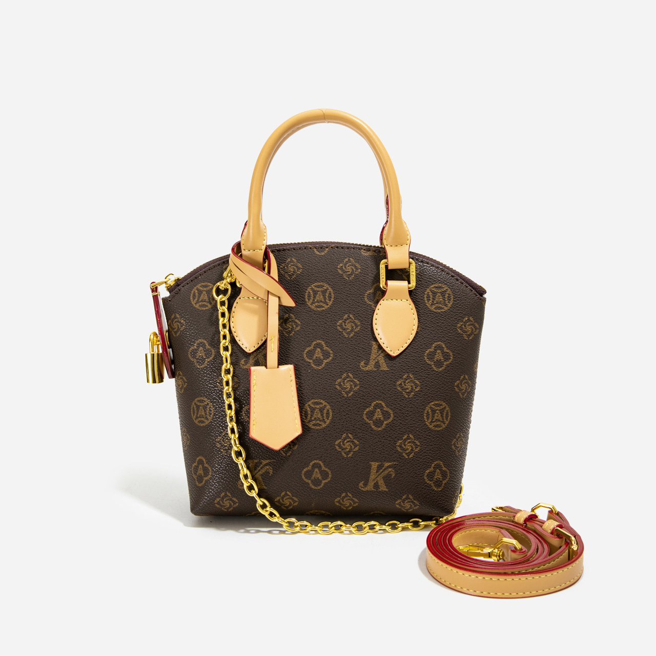 轻奢小众包包女式2025新款超火老花链条贝壳包洋气百搭单肩斜挎包,箱包皮具/热销女包/男包,通用款女包,淘宝优惠券,粉丝福利购,淘宝优惠卷