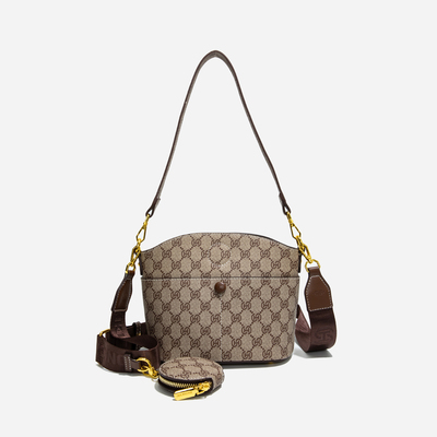 LAOYJA高级感小众老花腋下水桶包