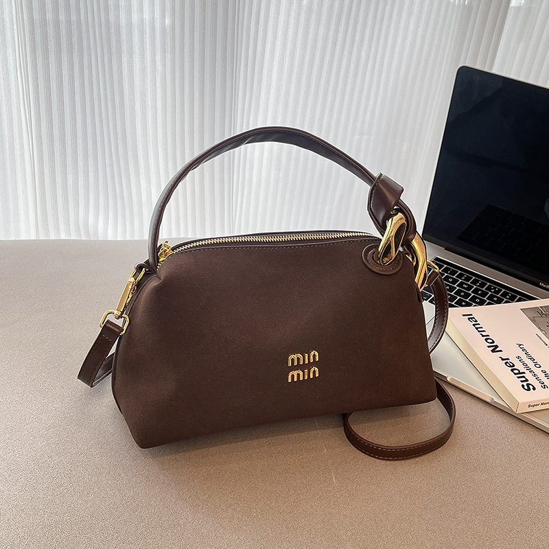 LAOYJA简约复古磨砂质感手提包潮