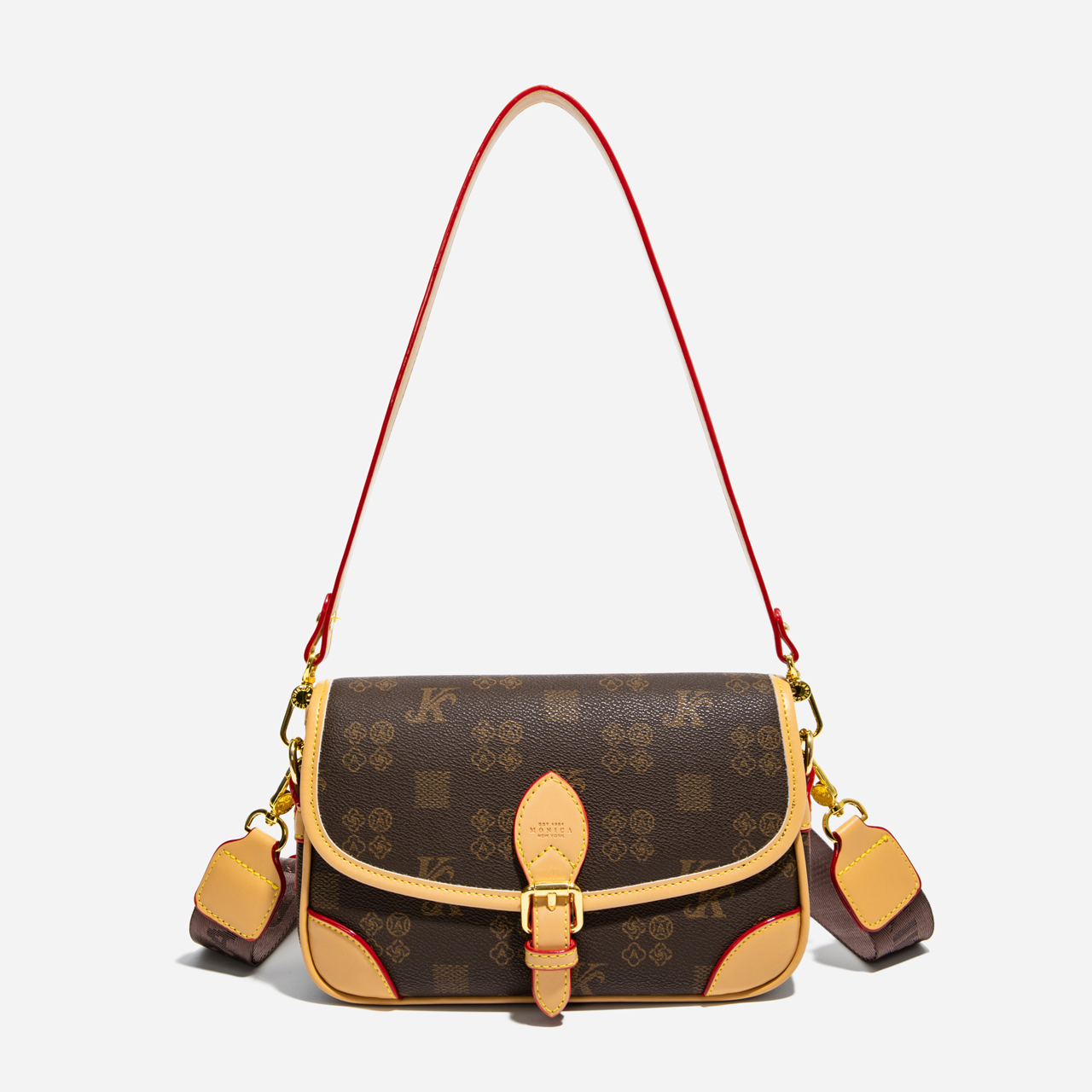 LAOYJA高级感小众老花腋下法棍包