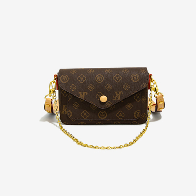 LAOYJA高级感小众老花链条麻将包