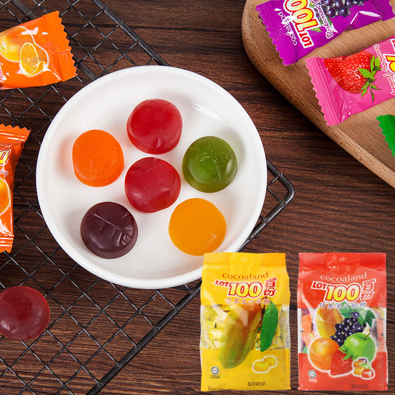 马来西亚一百份芒果果汁软糖qq水果软糖橡皮糖140颗结婚喜糖零食