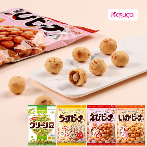 日本进口春日井酥脆虾皮花生