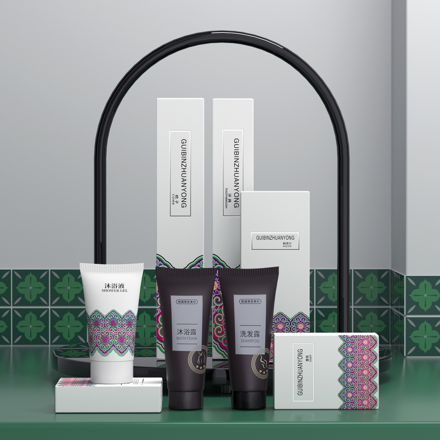 酒店牙刷牙膏悦书亚洗漱