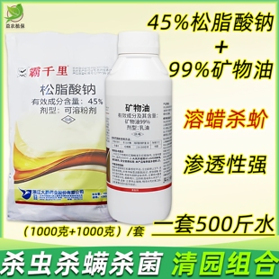 果树果园清园专用农药清园剂组合矿物油松脂酸钠蚧壳虫杀虫剂正品