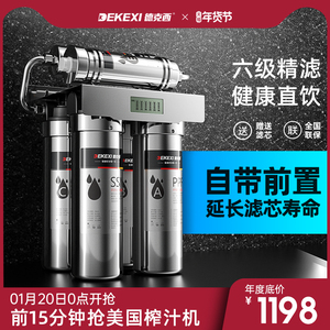 德国德克西净水器家用直饮厨房自来水前置过滤器奶茶店商用净水机