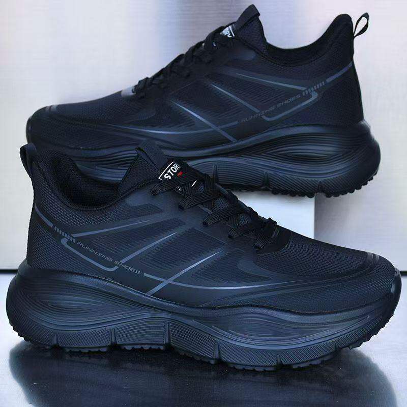 OneMix玩觅品牌男鞋新款皮面防水超轻防滑软底运动鞋中青年百搭健