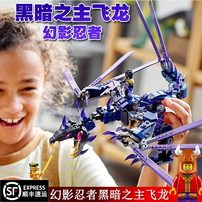积木玩具黑暗之主的飞龙
