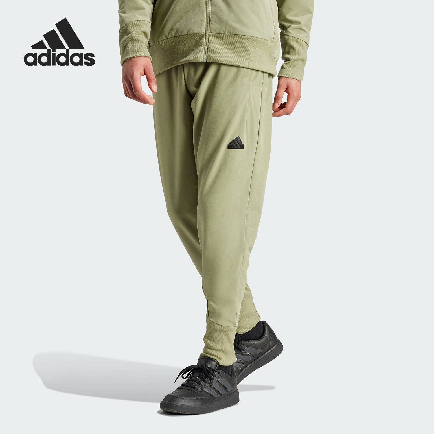 阿迪达斯男士束脚运动休闲裤