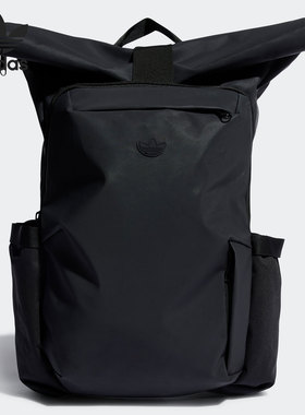 Adidas/阿迪达斯正品ROLLTOP三叶草休闲男女时尚双肩背包 HG8467