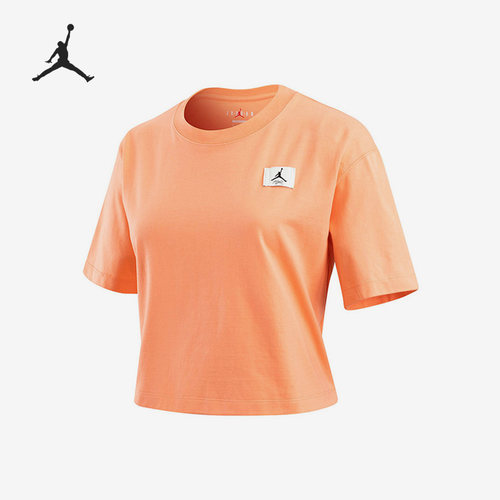 Nike/耐克正品 JORDAN 夏季女子高腰露脐短款短袖DO5039-693